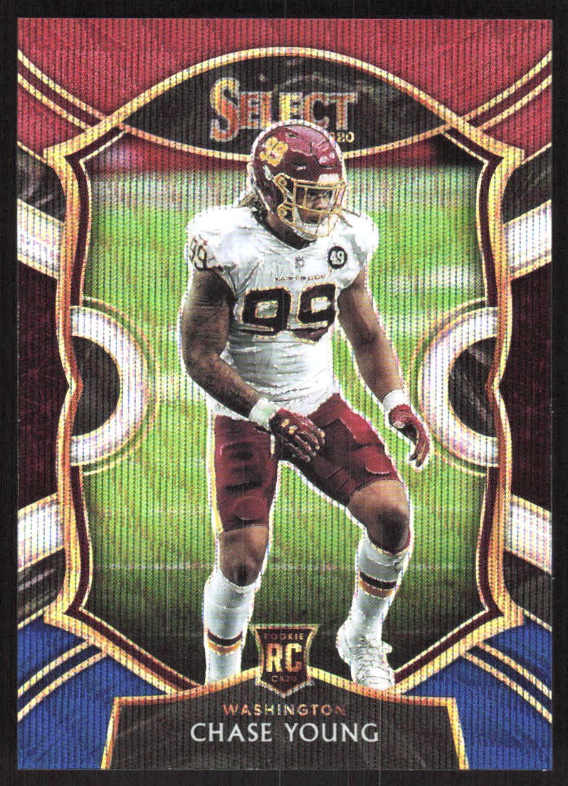 4254H 2020 Panini Select #64 Chase Young Tri-Color Prizm #/199