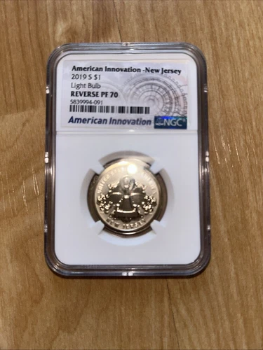 2019 American Innovation Dollar - New Jersey - Reverse Proof NGC PF 70 Certified