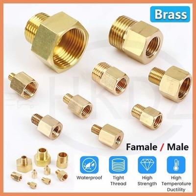 Metric & BSP Male to Female Brass Reducer Pipe Fitting Water Adapter Connector