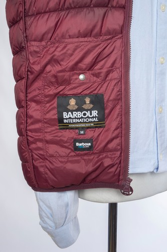 Gilet Barbour Trourer canna gilet piumino trapuntato bordeaux taglia M - Foto 7 di 9