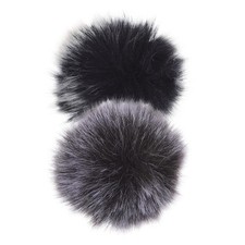 4pcs Wireless Microphone Furry Windscreen Lavalier Wind Muffs Lapel Headset