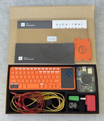 Kano Make a Computer Kit w/ Orange Keyboard, Raspberry Pi Case, Excellent used