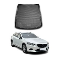 Kofferraummatte Kofferraumwanne FüR Mazda 6 2012-2025 Kombi Gummi Tpe Schwarz