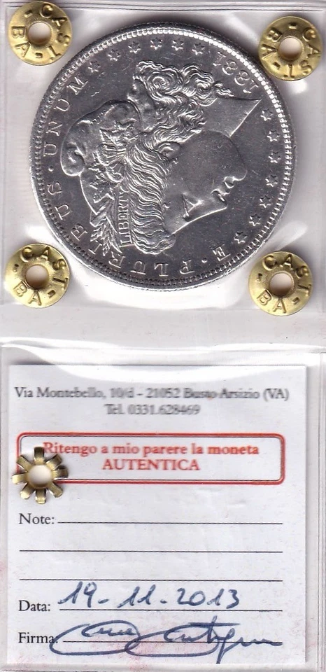 USA $1 one Morgan dollar 1881 San Francisco SILVER Silbermünze United States - Bild 3 von 4