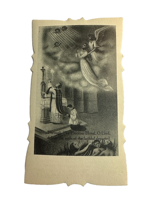 #ad #ad Vintage 1910s Holy Card Souls in Purgatory Rev. John M. Farley Archbishop NY NOS $15.99