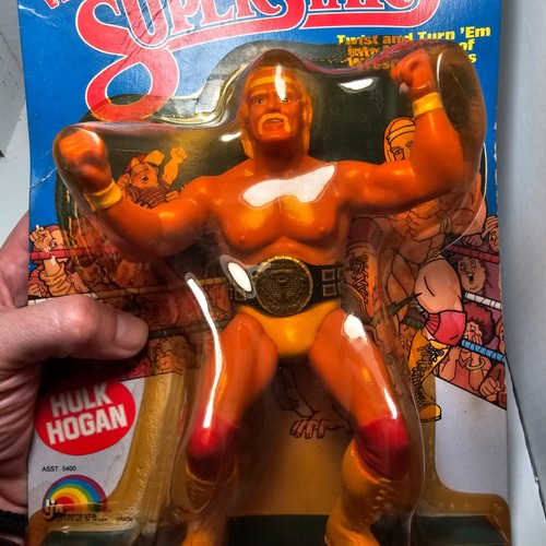 MOC *NOTES! HULK HOGAN 1984 5 Back Card LJN WWF WW...