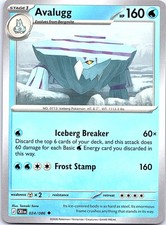Avalugg Chaos Rising 024/086 Uncommon Pokemon Near Mint Pokemon Card