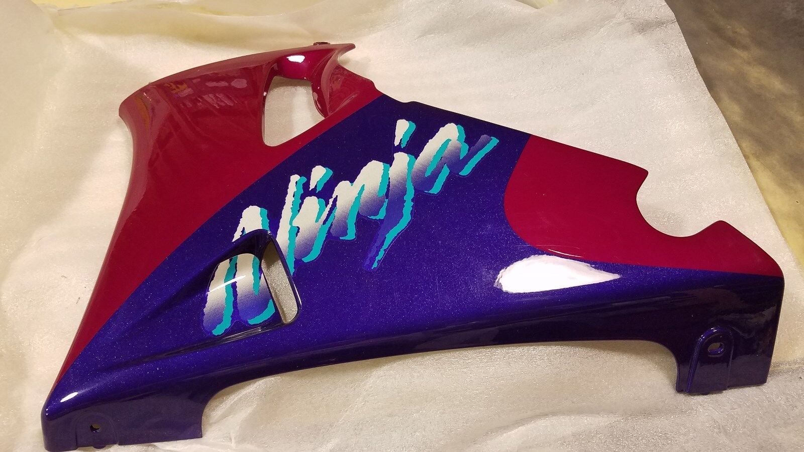 Kawasaki ZX-6 Ninja cowling lower RH violet rose OEM 55049 