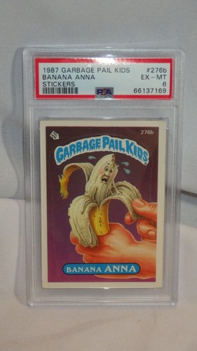 1987 Garbage Pail Kids GPK Stickers BANANA ANNA #276b - PSA EX-MT 6