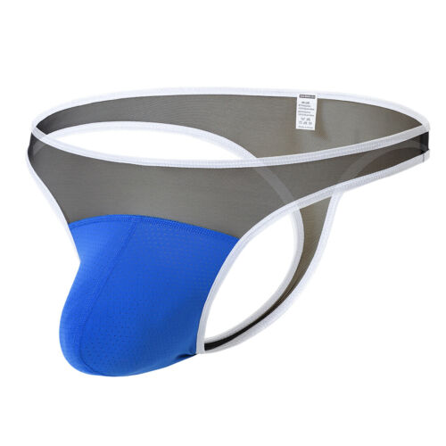 Tanga de bikini de malla sexy con espalda en T de fibra de bambú transpirable suave Zonbailon para hombre - Imagen 13 de 35