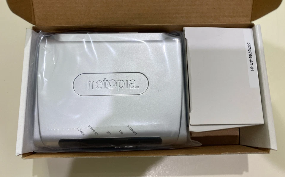 Netopia 2241N-006 ADSL 2/2+Gateway - Res, Single-Port Eth/USB Modem NIB - Image 3 of 3