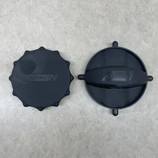 Camco 39753, RV Sewer Hose Storage Caps, Elbow/ Bayonet Connectors