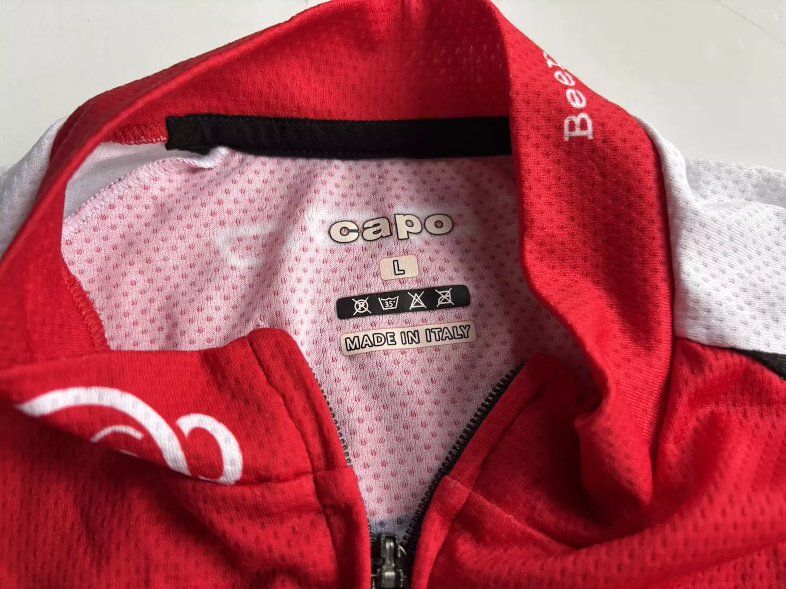 capo cycling jersey short sleeve pockets 