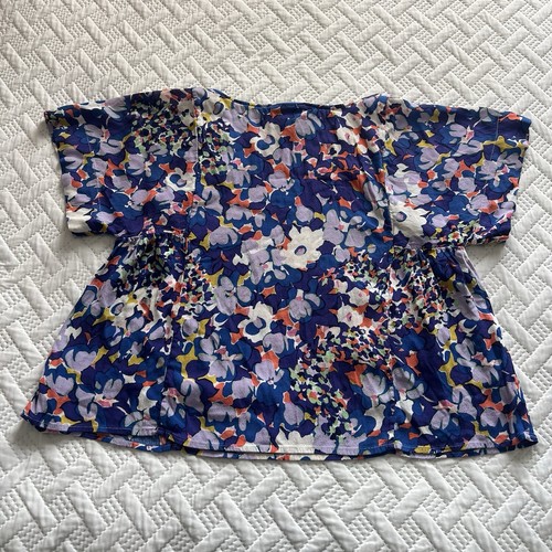 Maeve Anthropologie Women’s Floral Babydoll Short Wide Sleeve Blouse, Size S - Picture 10 of 10