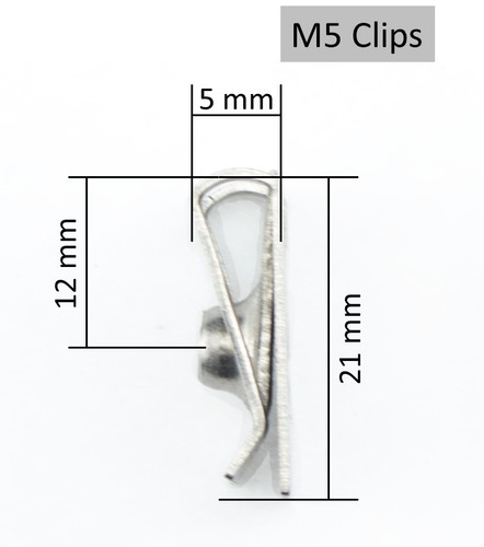 M5 Schraubenset Edelstahl Federmuttern 5mm schwarz Linsenkopf Edelstahl rostfrei - Bild 3 von 3