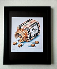 🔥Chiara Bellini + "My Comfort Pills" Original Hand Signed Print Ltd Ed | COA