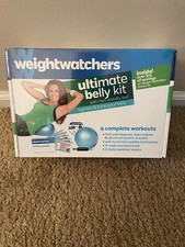 Weight Watchers Ultimate Belly Kit DVD Mini Stability Ball Tone Sealed NEW