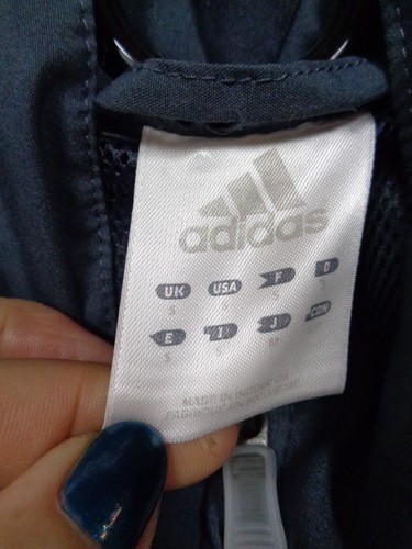 Women's ADIDAS Zip Up Polyester Windbreaker GRAY Jacket ~ Size S ~ 172857 AZF001 - Picture 5 of 8