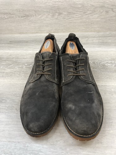 Bed Stu Dupont Men's Oxford Gray Distressed Leather Comfort Lace Up Dress Shoes - Picture 2 of 11