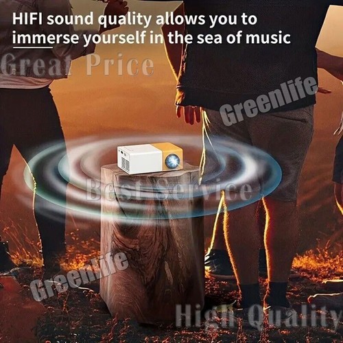 Mini Projecteur Portable HD LED WiFi Bluetooth pour Téléphone Vidéo Maison - Photo 9/25