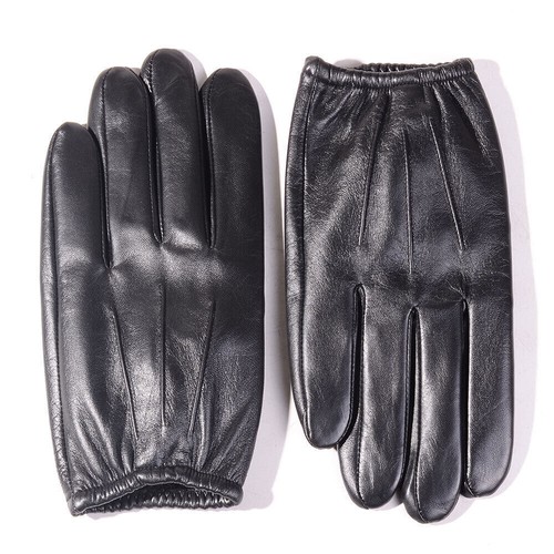 Men's Real Leather Goat Skin Military shrink Wrist Police Tactical Short Gloves - Picture 23 of 25