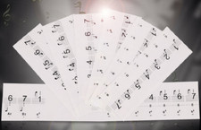 Electronic Organ Transparent 54/61/88 Key Piano Stickers Keyboard Label
