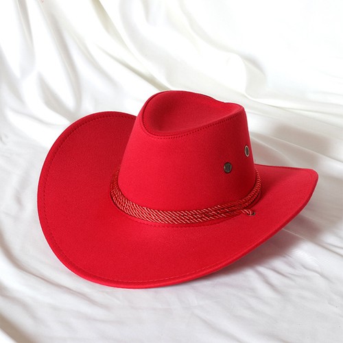 Adults Sun Cap Big Brim Cowboy Hats Halloween Headwear Western Drawstring Caps - Picture 21 of 55