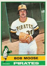 1976 Topps Bob Moose 476 Pirates EX