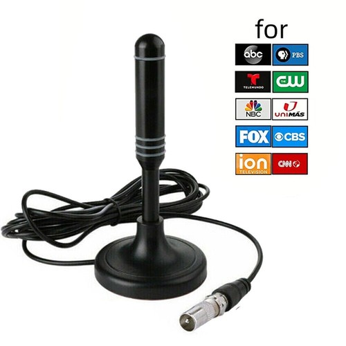 ANTENNA DAB AMPLIFICATA per interni DVB-T2 antenna TV portatile 30DBI set aereo per esterni EUR