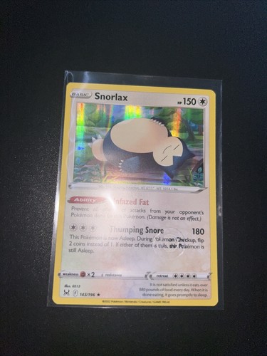 Snorlax holo - Lost Origin - Rare circle imprint