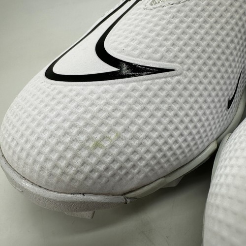 Nike Alpha Menace 3 Shark CV0582-109 Football Cleats White Black Men's Size 9.5 - Picture 4 of 11