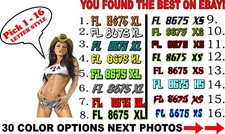 Boat Registration Number  PAIR  Lettering Decals Vinyl  Vessel  seadoo  jetski 