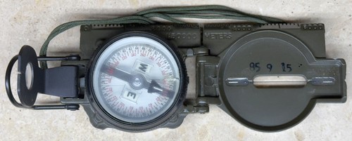 1984 Sandy-183 US Military Magnetic Compass 3H NSN 6605-01-196-6971 Stocker READ