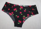 Victoria's Secret Pink Cheekster Black Cherry Microfiber Panties Large