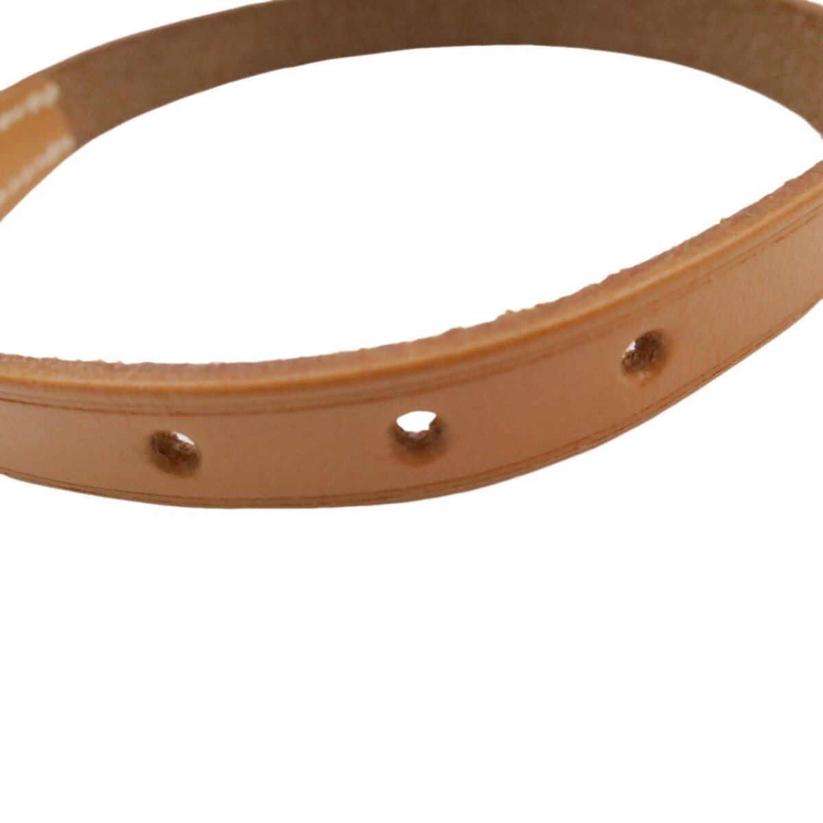 Authentic HERMES Hapi 3 Bracelet Light Brown Leather Authentic HERMES Hapi 3 Bracelet Light Brown Leather