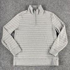 Calvin Klein Mens Liquid Touch 1/4 Zip Pullover Gray Size Large