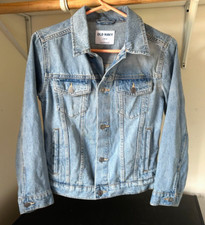 Girl's Old Navy Blue Denim Stretch Jean Jacket. Sz LG 10 - 12