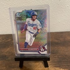 Wilman Diaz 2022 Bowman Chrome Mega Mojo Parallel SP Mega Box DODGERS & Chrome