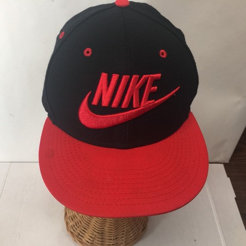 Nike Hat Adjustable True Red Black Swoosh Sports Cap Snapback