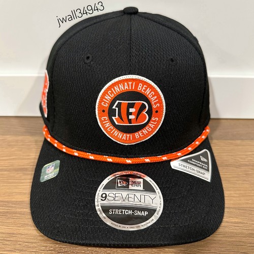 Cincinnati Bengals New Era NFL Sideline 9SEVENTY Stretch-Snap Snapback Hat Cap - Picture 2 of 6