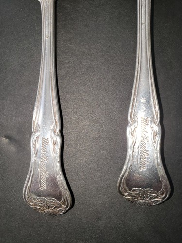 Antique Gorham Silver Plate 1905 Grapefruit Spoons Set Two - Picture 3 of 4