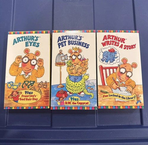 Arthur VHS Lot Arthur’s Eyes / Arthur’s Pet Business / Arthur Writes A Story - 第 1/8 張圖片