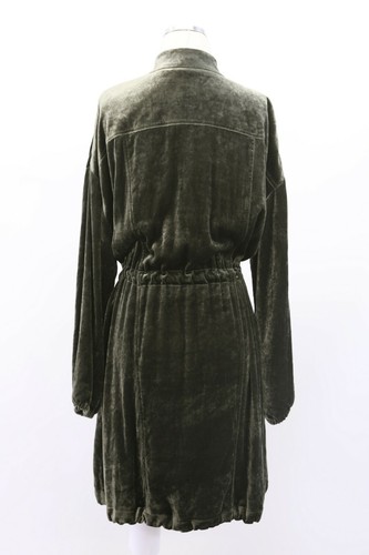NWT$4995 Brunello Cucinelli Womens Silk Velvet OverCoat W/Logo Hardware 42M A191 - Picture 6 of 12