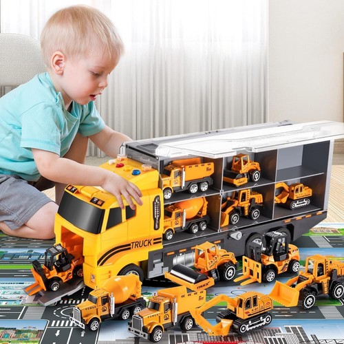 Toddler Toys for 3-9 Years Old Boys Construction Toys Car Double Side - Picture 3 of 7
