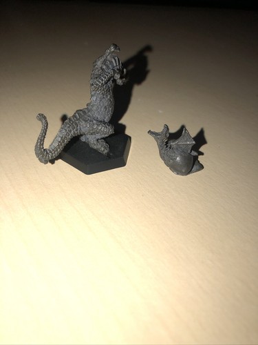 Vintage Citadel Miniatures Warhammer Fantasy Dragon Hatchling Egg And Dragon 80s - Bild 3 von 7