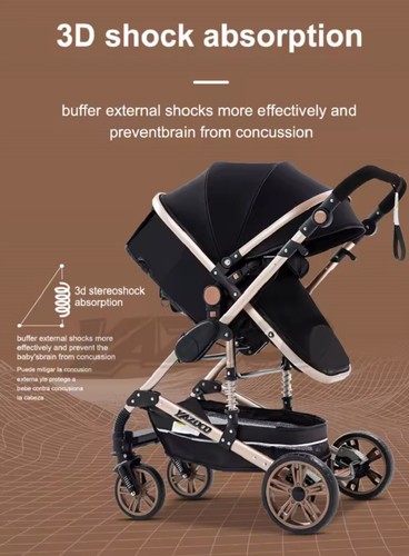 Passeggino 3in1 trio baby carrozzina ovetto bambini neonati leggero TANTI COLORI - Foto 40 di 214