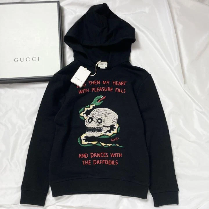 Gucci Unused Hoodie Skull Size 10 tag in Storage Box Made in Italy | eBay