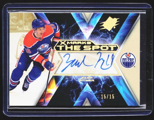 2023-24 SPx X Marks the Spot Auto Zach Hyman #XM-ZH Sujetalibros 15/15 - Imagen 1 de 3
