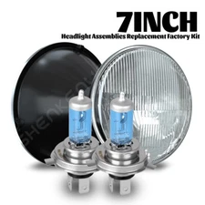 For Chevy Chevelle 1971-1973 7" Inch Halogen Headlights Round Hi~Lo Sealed Beam