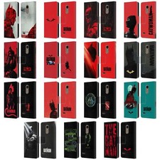 FUNDA BILLETERA LIBRO CUERO GRÁFICOS NEO-NOIR OFICIAL THE BATMAN PARA TELÉFONOS LG 1
